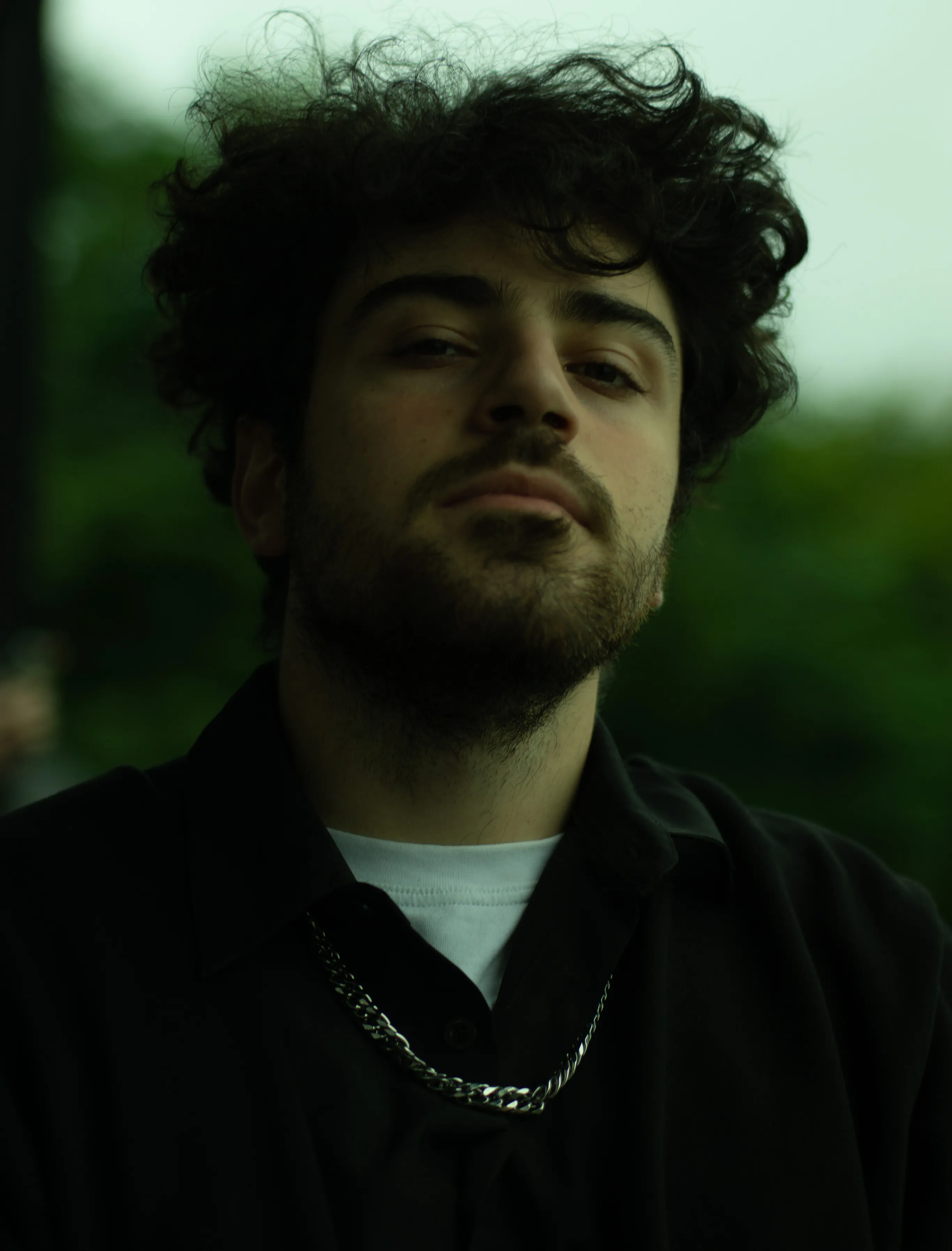 Huy working in his studio